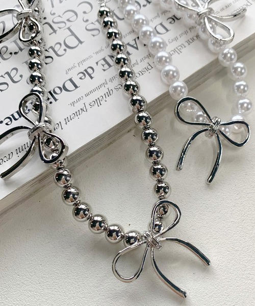 Alice in Tinyroomリボンモチーフ ネックレス Alice in Tinyroom ネックレス リボン alice in tinyroom リボン