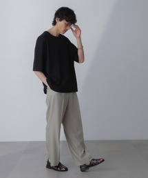 NANO universe（ナノユニバース）の「WEB限定/アンチスメル ルーズクルーネックTシャツ 半袖（Tシャツ/カットソー・メンズ）」