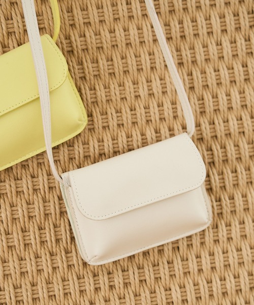 ROPE' PICNIC(ロペピクニック)の「ウォレット&マイクロミニショルダーバッグ(ショルダーバッグ・レディース・ブラック/イエロー系その他/シルバー/キナリ/ピンク・FREE)」の2枚目の写真