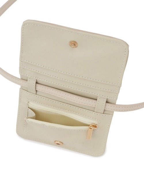 ROPE' PICNIC(ロペピクニック)の「ウォレット&マイクロミニショルダーバッグ(ショルダーバッグ・レディース・ブラック/イエロー系その他/シルバー/キナリ/ピンク・FREE)」の6枚目の写真