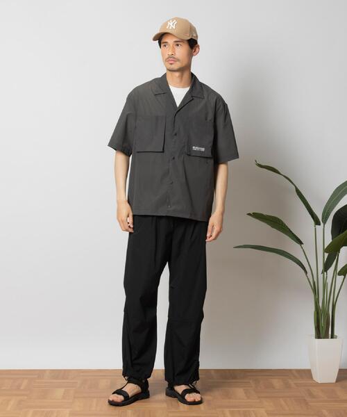CAMP7(キャンプセブン)の「CAMP7(キャンプ7)【メンズ】CPTEXパッカブル半袖シャツ(シャツ/ブラウス・メンズ・オリーブ/グレー/ブラック・M/L/XL)」の22枚目の写真