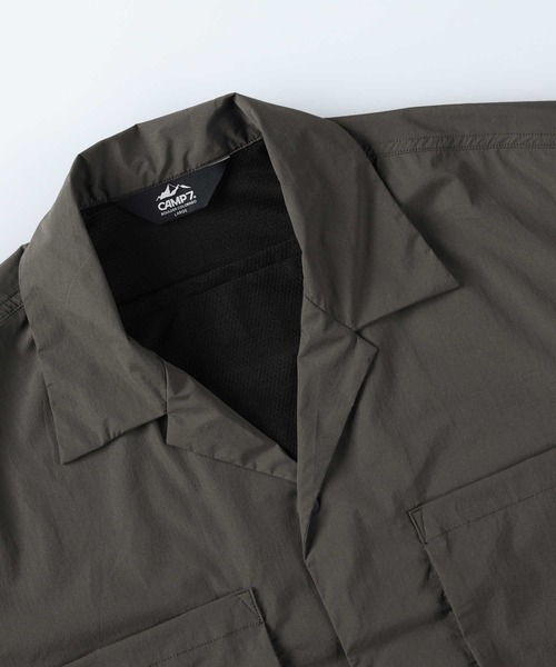 CAMP7（キャンプセブン）の「【CAMP7】CPTEXパッカブル半袖シャツ（シャツ/ブラウス・メンズ・オリーブ/グレー/ブラック・M/L/XL）」の11枚目の写真