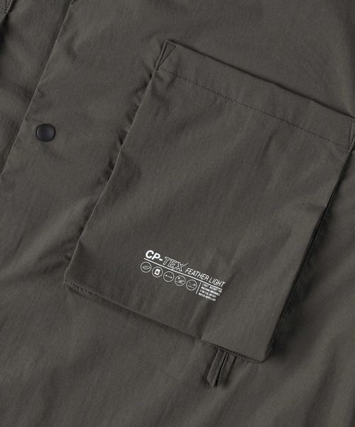 CAMP7（キャンプセブン）の「【CAMP7】CPTEXパッカブル半袖シャツ（シャツ/ブラウス・メンズ・オリーブ/グレー/ブラック・M/L/XL）」の4枚目の写真