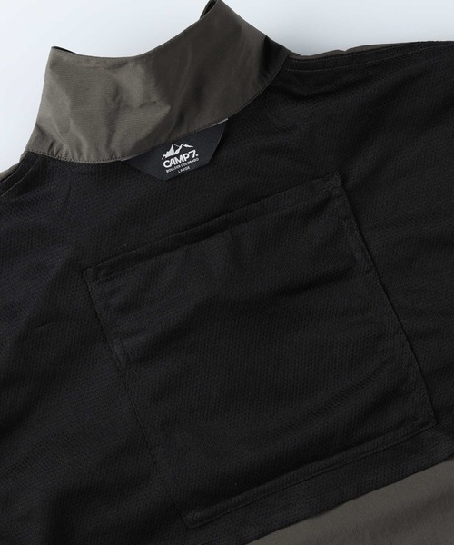 CAMP7（キャンプセブン）の「【CAMP7】CPTEXパッカブル半袖シャツ（シャツ/ブラウス・メンズ・オリーブ/グレー/ブラック・M/L/XL）」の8枚目の写真