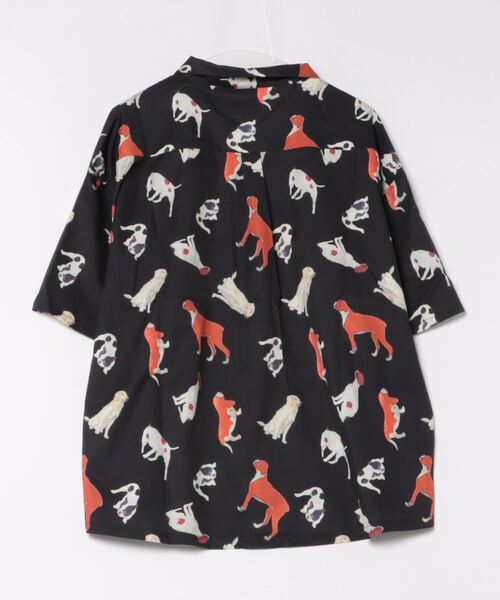 Revo.（レボ）の「Revo. アニマル 総柄プリント オーバーサイズシルエット オープンカラーシャツ/開襟シャツ（シャツ/ブラウス・メンズ・ライトグリーン/ブラック/レオパード/グリーン/マルチ/ブラック系その他/ホワイト・2/1）」の8枚目の写真