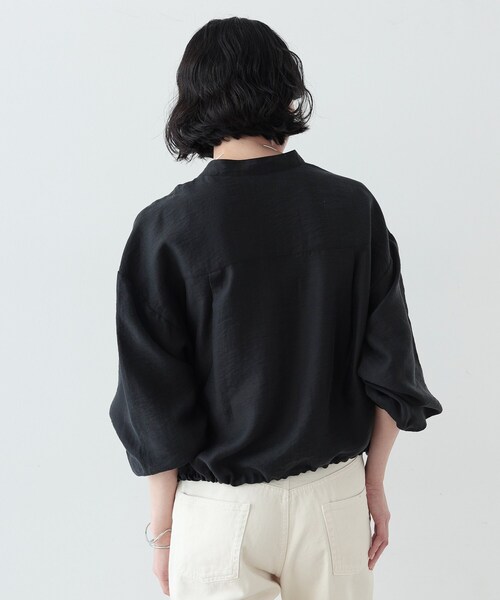 GALLEST（ギャレスト）の「◆シアーローンブルゾンシャツ（ブルゾン・レディース・グリーン系/ブラック/ホワイト・38）」の16枚目の写真