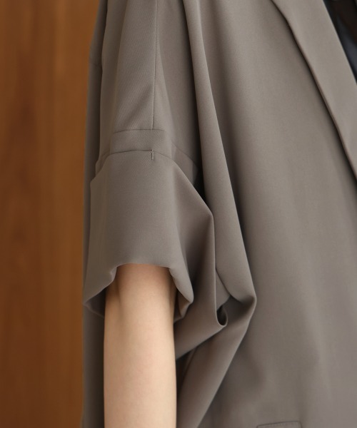 Bab（バブ）の「シングルボタンテーラードジャケット（テーラードジャケット・レディース・ブラック/グレー・M）」の22枚目の写真