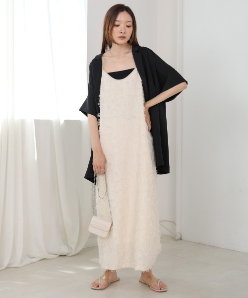 Bab（バブ）の「シングルボタンテーラードジャケット（テーラードジャケット・レディース・ブラック/グレー・M）」の3枚目の写真