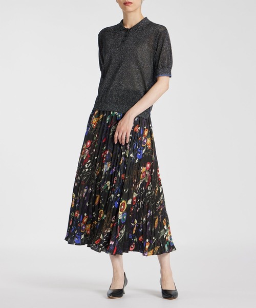 美品 24年製 ポールスミス サマーニット ポロシャツ カシミヤ混 希少サイズL Paul Smith（ポールスミス）の「ウィメンズ ルレックス ニット