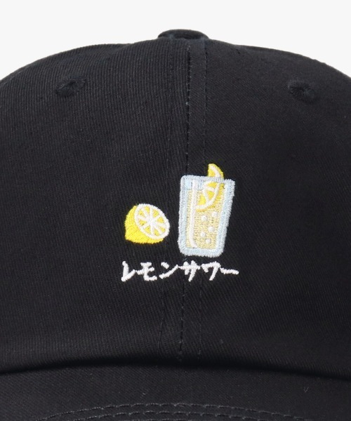 CASTANO（カスターノ）の「CASTANO SOUVENIR CAP [レモンサワー]（キャップ・メンズ・ホワイト/ブラック/ベージュ・57~59cm）」の5枚目の写真
