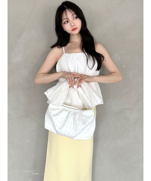 RESEXXY（リゼクシー）の「リボンハンドルバッグ（ハンドバッグ・レディース・ゴールド/ピンク/ホワイト・FREE）」の6枚目の写真