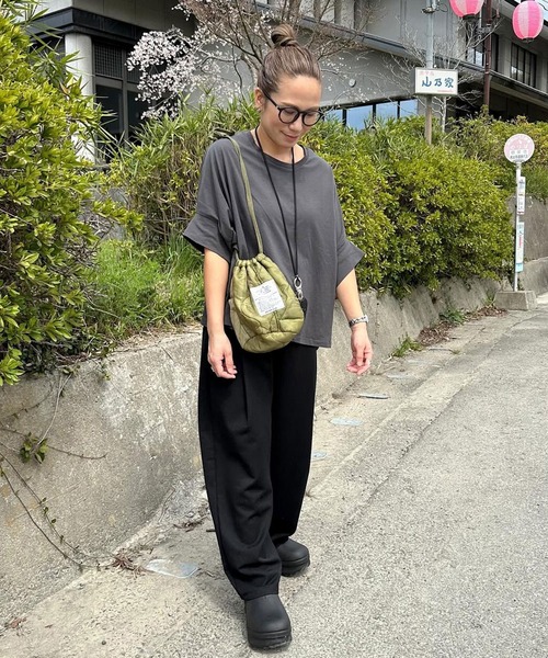 reca(レカ)の「【接触冷感】ドルマンスリーブワイドTシャツ ラクに体型カバーも叶う!綿100%(Tシャツ/カットソー・レディース・ピンク系その他/オフホワイト/チャコールグレー/ブラック/イエロー系その他/ブルー/ミント・M)」の20枚目の写真