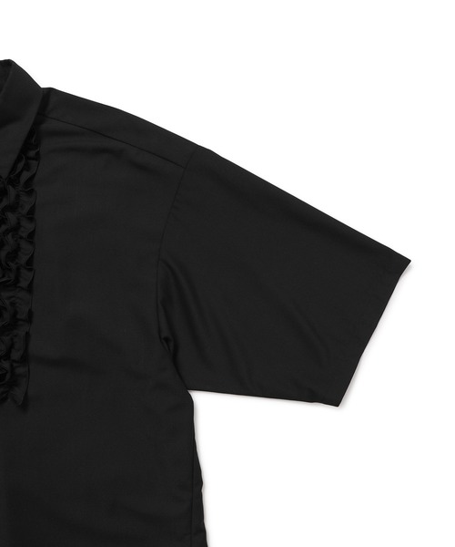 JUNRED（ジュンレッド）の「フリルギャザーシャツ（シャツ/ブラウス・メンズ・ホワイト/ミント/ブラック・L/M/S）」の10枚目の写真