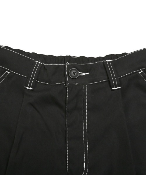 LUXSTYLE(ラグスタイル)の「配色ステッチハーフカーゴパンツ(カーゴパンツ・メンズ・ブラック/カーキ/オフホワイト・L/M)」の15枚目の写真