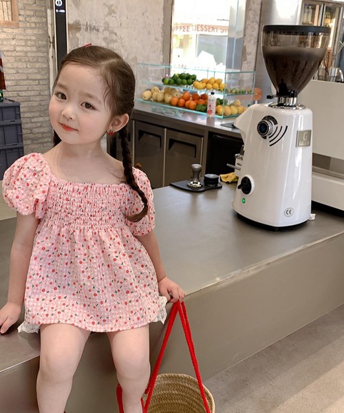 CERCA（チェルカ）の「lulunoix/フラワーフリルブラウス N15270（シャツ/ブラウス・キッズ・ブルー/ピンク・90cm/110cm/100cm/120cm）」の5枚目の写真