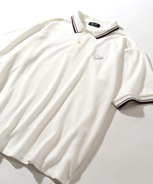 LYLE&SCOTT（ライルアンドスコット）の「【LYLE&SCOTT/ライルアンドスコット】ゴールデンイーグル リブライン 半袖 ポロシャツ（ポロシャツ・メンズ・サンドベージュ/ブルー/アイボリー/ブラック・LL/L/M）」の5枚目の写真