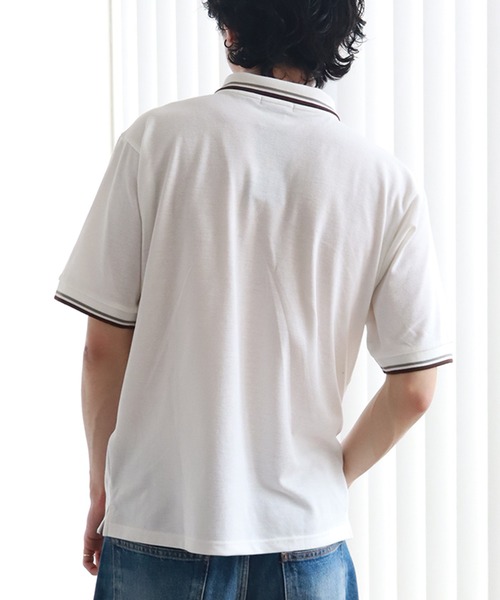 LYLE&SCOTT（ライルアンドスコット）の「【LYLE&SCOTT/ライルアンドスコット】ゴールデンイーグル リブライン 半袖 ポロシャツ（ポロシャツ・メンズ・サンドベージュ/ブルー/アイボリー/ブラック・LL/L/M）」の20枚目の写真