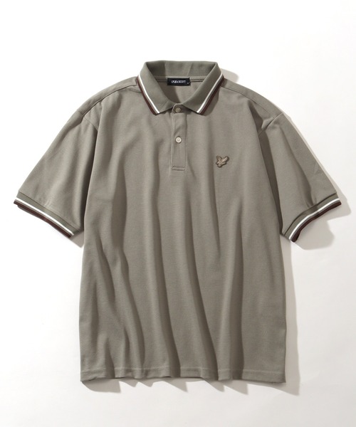 LYLE&SCOTT（ライルアンドスコット）の「【LYLE&SCOTT/ライルアンドスコット】ゴールデンイーグル リブライン 半袖 ポロシャツ（ポロシャツ・メンズ・サンドベージュ/ブルー/アイボリー/ブラック・LL/L/M）」の18枚目の写真