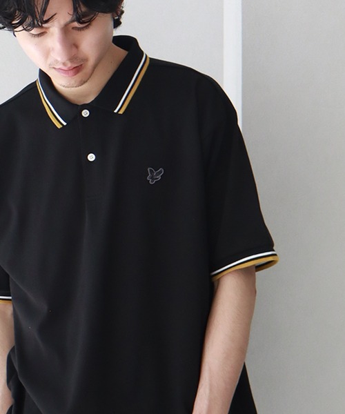 LYLE&SCOTT（ライルアンドスコット）の「【LYLE&SCOTT/ライルアンドスコット】ゴールデンイーグル リブライン 半袖 ポロシャツ（ポロシャツ・メンズ・サンドベージュ/ブルー/アイボリー/ブラック・LL/L/M）」の22枚目の写真