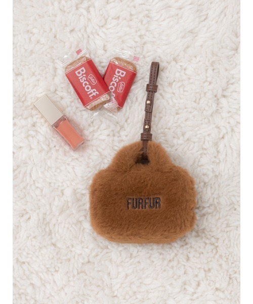 FURFUR（ファーファー）の「【ZOZO限定カラー】エコファートートミニチャーム（チャーム・レディース・チャコールグレー/アイボリー/ライトブルー/ブラウン/ピンク/ブラック・FREE）」の4枚目の写真
