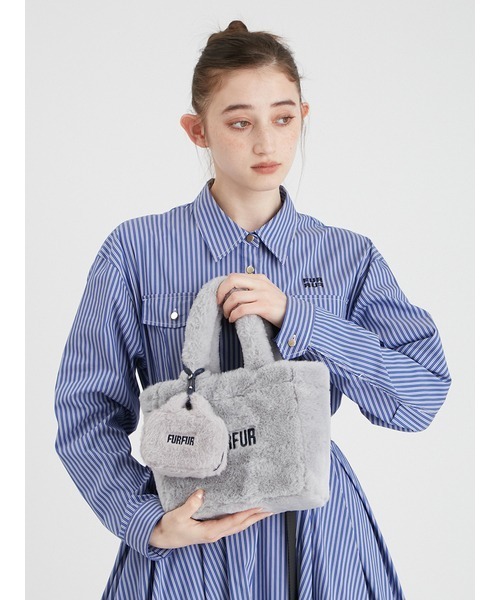 FURFUR（ファーファー）の「【ZOZO限定カラー】エコファートートミニチャーム（チャーム・レディース・チャコールグレー/アイボリー/ライトブルー/ブラウン/ピンク/ブラック・FREE）」の14枚目の写真