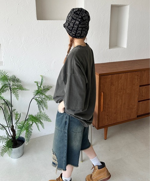 sedacle(セダクル)の「箔プリントTEE(Tシャツ/カットソー・メンズ・ブラウン/チャコールグレー・SMALL/LARGE/MEDIUM)」の9枚目の写真