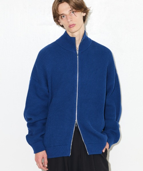 Lui's（ルイス）の「【Neucon/ニューコン】ドライバーズニット（ニット/セーター・メンズ・ブラック/グレー/ブルー・1/2）」の3枚目の写真