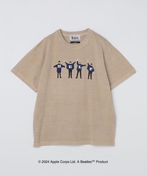 【WEB限定】SHIPS: THE BEATLES ヴィンテージライク エンブロイダリー Tシャツ