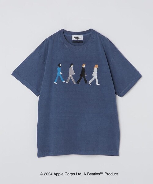 【WEB限定】SHIPS: THE BEATLES ヴィンテージライク エンブロイダリー Tシャツ(Tシャツ/カットソー)|SHIPS(シップス) 【WEB限定】SHIPS: THE BEATLES ヴィンテージライク エンブロイダリー Tシャツ(Tシャツ/カットソー)|SHIPS(シップス)