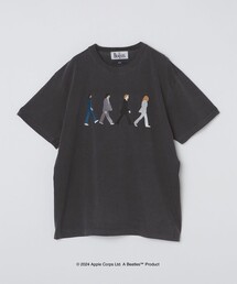 SHIPS | 【WEB限定】SHIPS: THE BEATLES ヴィンテージライク エンブロイダリー Tシャツ(Tシャツ/カットソー)
