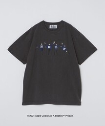 【WEB限定】SHIPS: THE BEATLES ヴィンテージライク エンブロイダリー Tシャツ