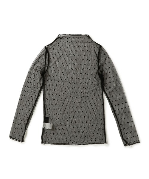 CAROLINA GLASER（カロリナ グレイサー）の「ドットチュール シアー ロングスリーブ カットソー（Tシャツ/カットソー・レディース・ホワイト/ブラック・ONE SIZE）」の18枚目の写真