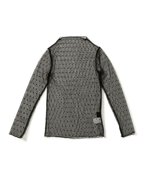 CAROLINA GLASER（カロリナ グレイサー）の「ドットチュール シアー ロングスリーブ カットソー（Tシャツ/カットソー・レディース・ホワイト/ブラック・ONE SIZE）」の15枚目の写真