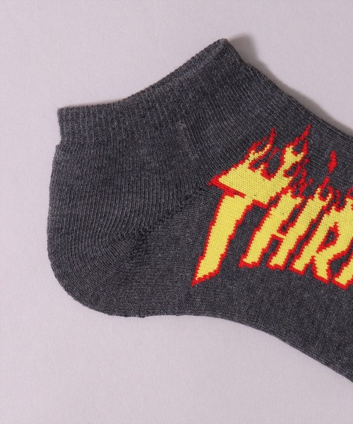 THRASHER（スラッシャー）の「(LF)【THRASHER】【3足セット】ロゴ ジャガード アンクルソックス（ソックス/靴下・メンズ・ブラック系2/ブラック系1/その他1・25～27cm）」の16枚目の写真