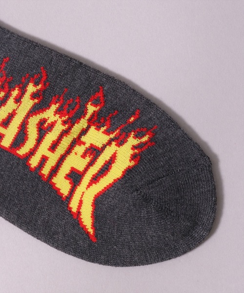 THRASHER（スラッシャー）の「(LF)【THRASHER】【3足セット】ロゴ ジャガード アンクルソックス（ソックス/靴下・メンズ・ブラック系2/ブラック系1/その他1・25～27cm）」の17枚目の写真