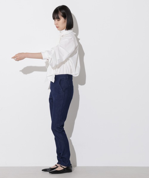 Apo(s)ture(アポスチャー)の「OLIVIA-001/デニムスリムパンツ(デニムパンツ・レディース・ネイビー/ブラック・XS/S/M/L/XL)」の20枚目の写真