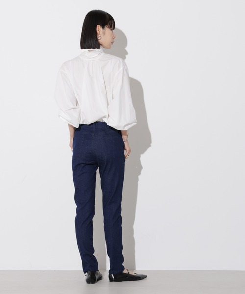 Apo(s)ture(アポスチャー)の「OLIVIA-001/デニムスリムパンツ(デニムパンツ・レディース・ネイビー/ブラック・XS/S/M/L/XL)」の19枚目の写真