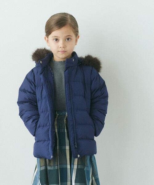 新品GREEN LABEL RELAXING ファー付ダウンジャケット　ネイビー green label relaxing（グリーンレーベルリラクシング）の