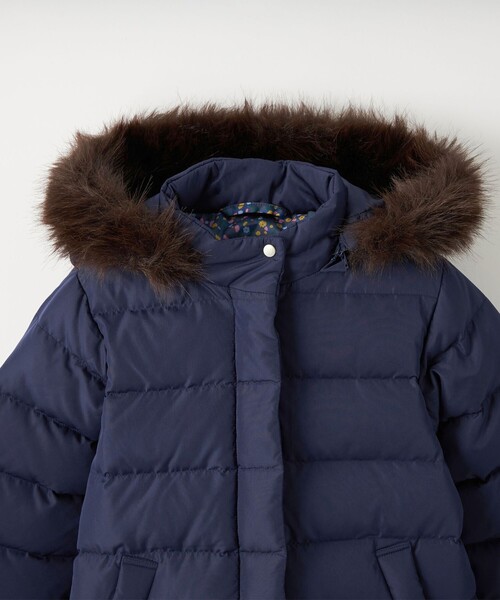 green label relaxing(グリーンレーベルリラクシング)の「ガールズダウンコート / キッズ 100cm-130cm(ダウンジャケット/コート・キッズ・ダークグレー/ベージュ/ネイビー・100cm/110cm/120cm/130cm)」の9枚目の写真