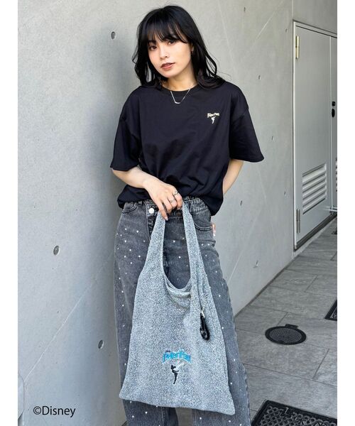 MURUA（ムルーア）の「【ディズニーコレクション】ピーター・パン ティンカー・ベル/デザインラメバッグ（トートバッグ・レディース・ブラウン/シルバー・FREE）」の8枚目の写真