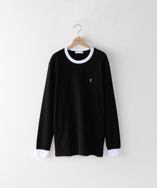 Steven Alan(スティーブンアラン)の「<FUTUR> PIQUE RINGER T/Tシャツ(Tシャツ/カットソー・メンズ・ブラック・MEDIUM/LARGE)」の1枚目の写真