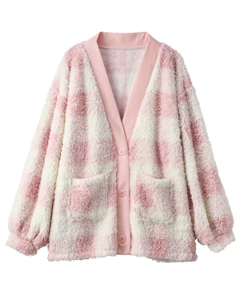 セール】【もこもこ温活】モールニット風カーデ（ルームウェア