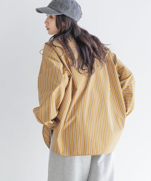 LOWRYS FARM（ローリーズファーム）の「２ＷＡＹストライプシャツＬＳ　116624（シャツ/ブラウス・レディース・イエロー/ブラック/ブルー・FREE）」の18枚目の写真