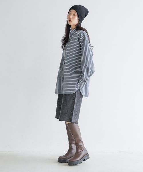 LOWRYS FARM（ローリーズファーム）の「２ＷＡＹストライプシャツＬＳ　116624（シャツ/ブラウス・レディース・イエロー/ブラック/ブルー・FREE）」の11枚目の写真