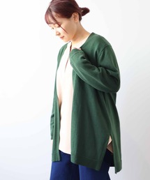 【LL~6L 大きいサイズ】【WEB/一部店舗限定】ニットロングカーディガン
