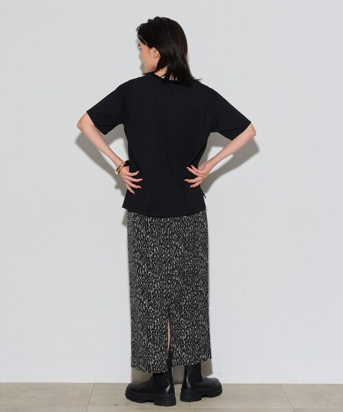 GALLEST（ギャレスト）の「変形ドットナロースカート（スカート・レディース・ホワイト系7/ブラック系4・38/36）」の5枚目の写真