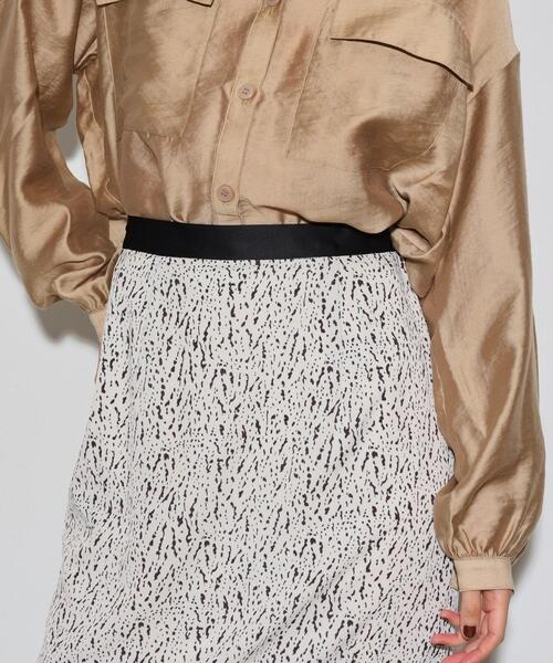 GALLEST（ギャレスト）の「変形ドットナロースカート（スカート・レディース・ホワイト系7/ブラック系4・38/36）」の12枚目の写真