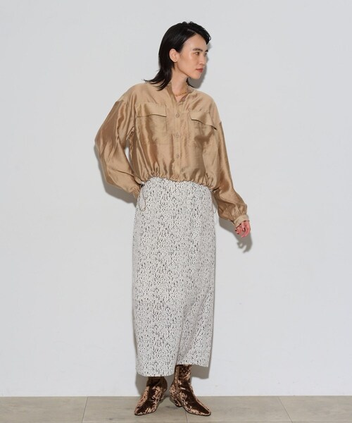 GALLEST（ギャレスト）の「変形ドットナロースカート（スカート・レディース・ホワイト系7/ブラック系4・38/36）」の15枚目の写真