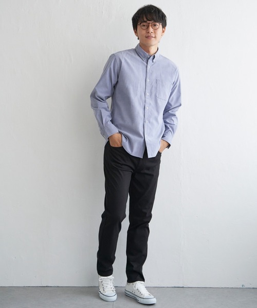 ikka（イッカ）の「【吸水速乾】イージーケアオックスボタンダウンシャツ（シャツ/ブラウス・メンズ・ホワイト/チャコールグレー/グリーン/ネイビー/ベージュ/ブラウン・S/M/L/XL）」の18枚目の写真