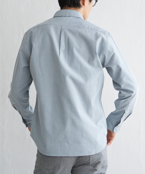 ikka（イッカ）の「【吸水速乾】イージーケアオックスボタンダウンシャツ（シャツ/ブラウス・メンズ・ホワイト/チャコールグレー/グリーン/ネイビー/ベージュ/ブラウン・S/M/L/XL）」の22枚目の写真